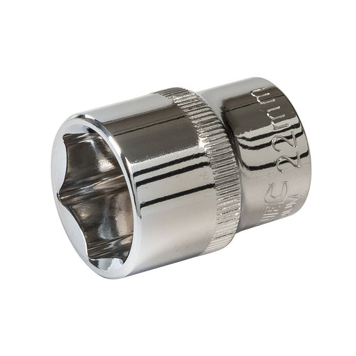 Silverline Socket 1/2" Drive 6pt Metric 22mm Silverline - Dynamic Drive