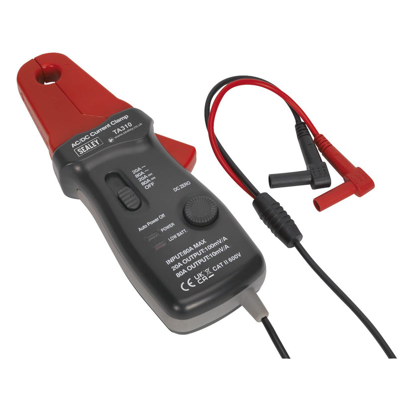 Sealey Current Clamp 20A/80A AC/DC 12mm TA310 Sealey - Dynamic Drive