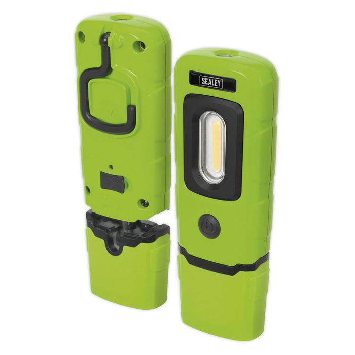Sealey Rechargeable LED Inspection Lamp 360 COB Work Light Super Bright Green Sealey  - Dynamic Drive