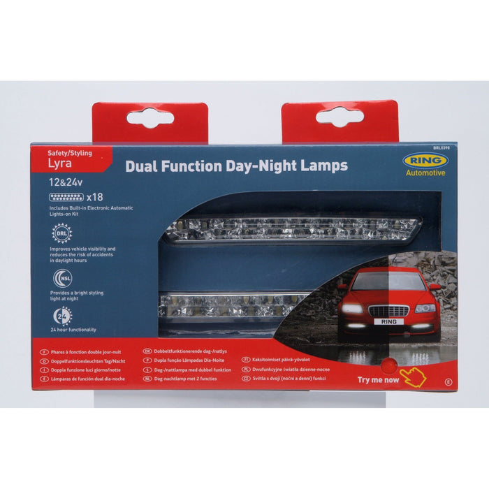 Ring Automotive BRL0398 Lyra Dual Function LED Daytime Running Lamp Ring Automotive - Dynamic Drive