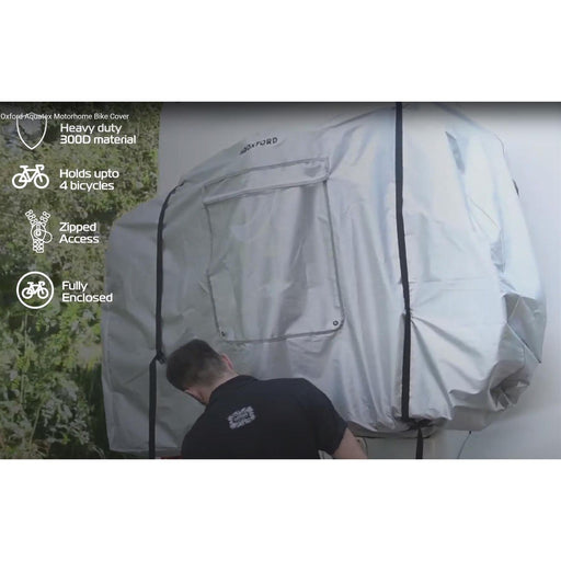 Motorhome Bike Cover 3 to 4 Bicycle Oxford Aquatex Deluxe for Cycle Rack Oxford  - Dynamic Drive