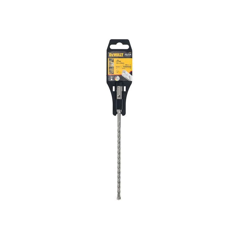 Dewalt Power Tools ELITE SDS+ Full Head Carbide 4 Cutter Drill Bit 7 x 210mmm DeWALT Power Tools - Dynamic Drive