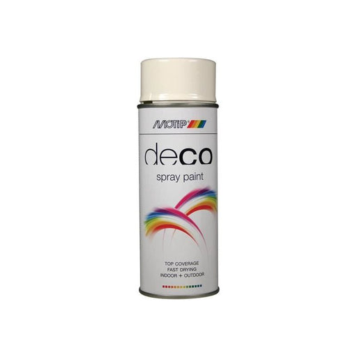 Motip® Deco Spray Paint High Gloss RAL 9010 White 400ml MOTIP® - Dynamic Drive