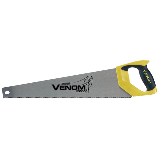 Draper Venom Second Fix Double Ground Handsaw, 500mm, 11tpi/12ppi Draper - Dynamic Drive