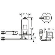 1x Ring H3 (453) 80v 45w Accessory Halogen Headlight Bulb - R443 Ring  - Dynamic Drive