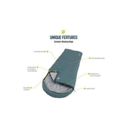 Outwell Campion Single Sleeping Bag with Comfort Hood Outwell - Dynamic Drive