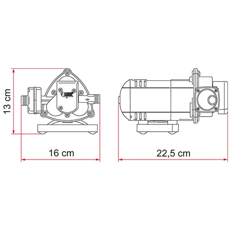 Fiamma 1.5 Bar Aqua 8 12V 10 Litre Pressurised Water Pump Caravan Motorhome AQUA Fiamma - Dynamic Drive
