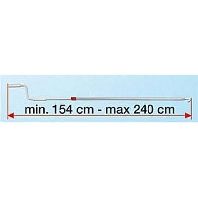 Fiamma 154 - 240Cm Aluminium Telescopic Awning Crank Handle Motorhome Caravan 03878C01- Nova - Dynamic Drive