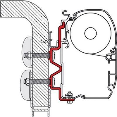 Fiamma 300cm Adapter Bracket Hymer Camp for F45 F70 Awning Mounting 98655-277 Fiamma - Dynamic Drive