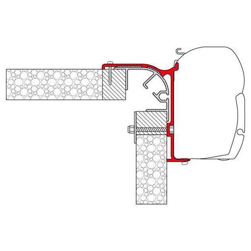 Fiamma Adapter Brackets Bailey Pegasus Mk1 for F45 F70 Awning 98655-879 Fiamma - Dynamic Drive