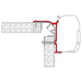 Fiamma Adapter Brackets Bailey Pegasus Mk1 for F45 F70 Awning 98655-879 Fiamma - Dynamic Drive
