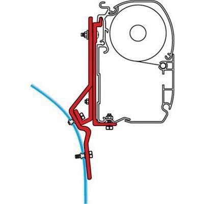 Fiamma Adapter Brackets Ducato Master Iveco Van for F45 F70 Awning 98655-286 Nova - Dynamic Drive