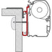 Fiamma Adapter Brackets Fiat Rapido Serie 9 for F45 F70 Awning 98655-223 Fiamma - Dynamic Drive