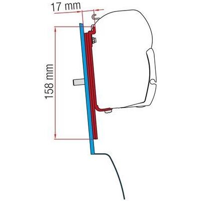 Fiamma Adapter Brackets Ford Custom Nugget for F45 F70 Awnings 98655Z023 Fiamma - Dynamic Drive
