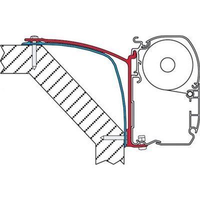 Fiamma Adapter Brackets Laika Rexosline Ecovip 07 Kreos 09 For F45 F70 Awnings 98655-418 Fiamma - Dynamic Drive