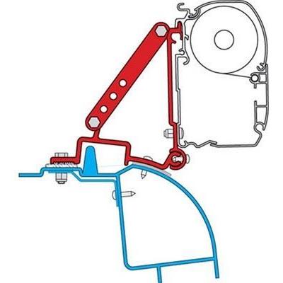 Fiamma Adapter Brackets Master Movano Interstar Van H2 For F45 F70 Awnings 98655-681 Fiamma - Dynamic Drive