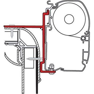 Fiamma Adapter Brackets Pilote Explorer for F45 F70 Awnings Mounting 98655-729 Nova - Dynamic Drive