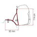 Fiamma Adapter Brackets Trafic Vivaro NV300 Talento for F45 F70 Awning 98655Z021 Fiamma - Dynamic Drive