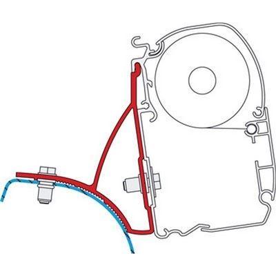 Fiamma Adapter Brackets Trafic Vivaro Primastar for F45 F70 Awning 98655-854 Fiamma - Dynamic Drive
