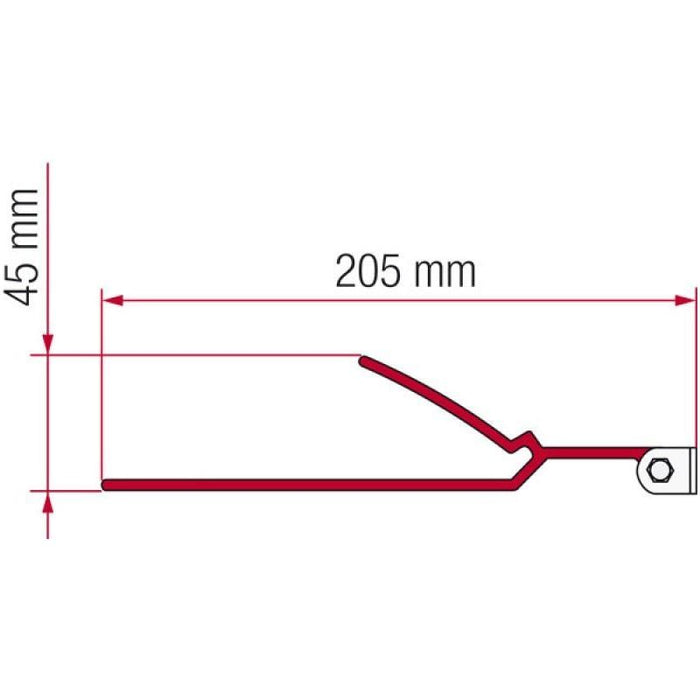 Fiamma Adaptor B Bracket for F45 F70 Awning Motorhome Caravan 02096-01 Fiamma - Dynamic Drive