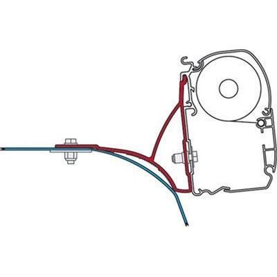 Fiamma Awning Mounting Bracket Kit For Ducato With Roof Rack Van Conversion 98655-485 Fiamma - Dynamic Drive