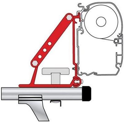 Fiamma Awning Mounting Brackets Kit Auto Adapter For Roof Rails And Roof Bars 98655-310 Fiamma - Dynamic Drive