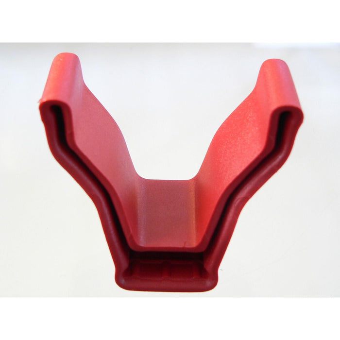 FIAMMA BIKE RACK END CAP IN RED for cycle rack rails end cap V shape 98656-079 Nova - Dynamic Drive
