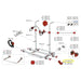 FIAMMA BIKE RACK END CAP IN RED for cycle rack rails end cap V shape 98656-079 Nova - Dynamic Drive