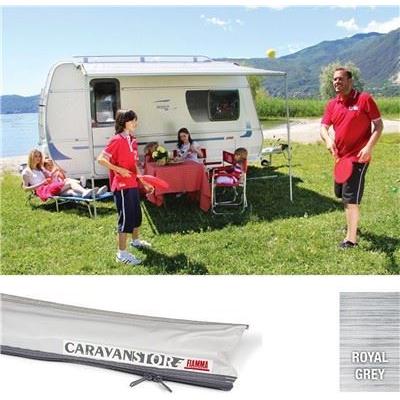 Fiamma Caravan Caravanstore XL 410 Manual Opening Awning Royal Grey Fabric Fiamma - Dynamic Drive