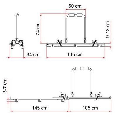 Fiamma Carry Bike Garage Slide Pro 2 Cycle Carrier Fiamma - Dynamic Drive