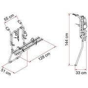 Fiamma Carry Bike Renault Trafic Vauxhall Vivaro 2 Bike Cycle Rack Double Doors Fiamma - Dynamic Drive