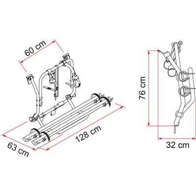 Fiamma Carry Bike Volkswagen VW T2 2 Bike Carrier Cycle Bicycle Van Fiamma - Dynamic Drive