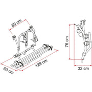 Fiamma Carry Bike Volkswagen VW T2 2 Bike Carrier Cycle Bicycle Van Fiamma - Dynamic Drive