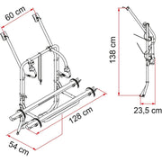 Fiamma Carry Bike Volkswagen VW T4 With Single Rear Door 2 Bicycle Cycle Carrier Fiamma - Dynamic Drive