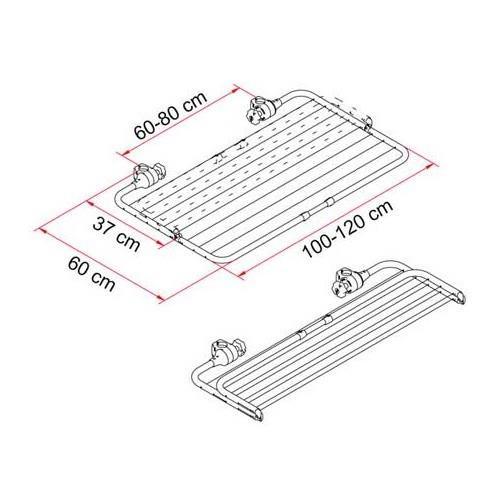 Fiamma Easy Dry Carry Bike Clothes Airer Drying Rack Motorhome Campervan Caravan 06306-01- Fiamma - Dynamic Drive