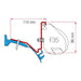 Fiamma F35 Awning Adapter Bracket Kit For Ford Custom Capland Capfun Campervan 98655Z035 Fiamma - Dynamic Drive