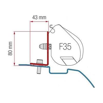 Fiamma F35 Awning Adapter Mounting Bracket Kit For Nissan Nv200 Campervan 98655Z026 Fiamma - Dynamic Drive