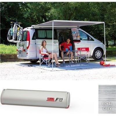Fiamma F35 Pro 220 Awning Titanium Case Royal Blue Fabric Campervan Caravan 4X4 06762A01Q Fiamma - Dynamic Drive