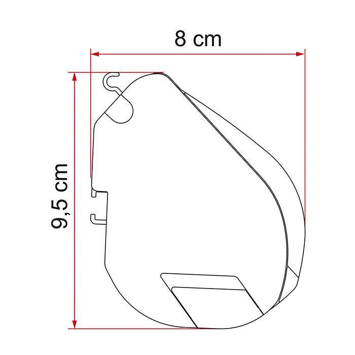 Fiamma F35 Pro 250 Awning Titanium Case Royal Blue Fabric Campervan Caravan 4x4 Fiamma - Dynamic Drive
