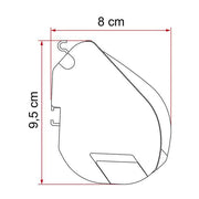 Fiamma F35 Pro Awning 250 Titanium Case Royal Grey Fabric Campervan Caravan Fiamma - Dynamic Drive