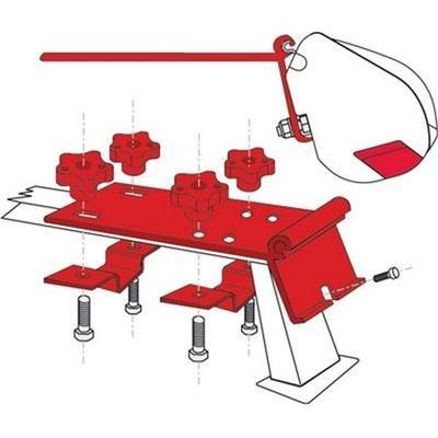 Fiamma F35 Standard Awning Mounting Bracket For Vehicle Roof Rails 98655-142 KIT Fiamma - Dynamic Drive