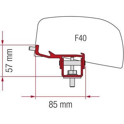 Fiamma F40 Awning Mounting Adapter Brackets Nissan NV350 Campervan Van Fiamma - Dynamic Drive