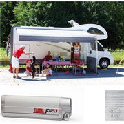 Fiamma F45 L Winch Awning Wind Out 450 Titanium Case Royal Grey Fabric Fiamma - Dynamic Drive