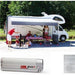 Fiamma F45 L Winch Awning Wind Out 500cm Titanium Case Royal Grey Fabric Fiamma - Dynamic Drive