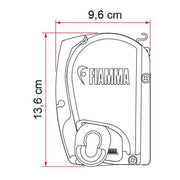 Fiamma F45 L Winch Awning Wind Out 550 Titanium Case Royal Grey Fabric Fiamma - Dynamic Drive