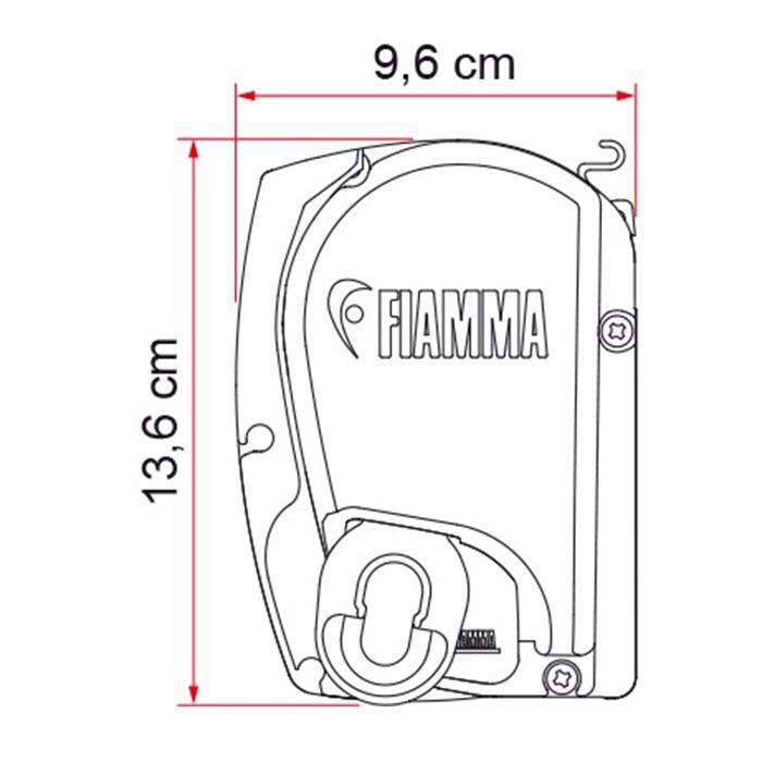 Fiamma F45 L Winch Awning Wind Out 550 Titanium Case Royal Grey Fabric Fiamma - Dynamic Drive