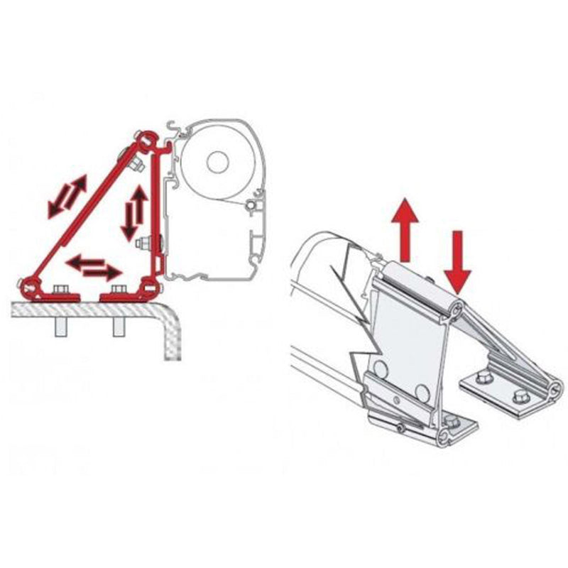 Fiamma F45 Multi 80 Awning Roof Fixing Brackets Motorhome 98655-011 Fiamma - Dynamic Drive