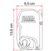 Fiamma F45 S Winch Awning Wind Out 300 Polar White Royal Grey Fabric 06280A01R Fiamma - Dynamic Drive