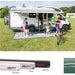 Fiamma F45 S Winch Awning Wind Out 400 Polar White Case Evergreen Fabric Fiamma - Dynamic Drive