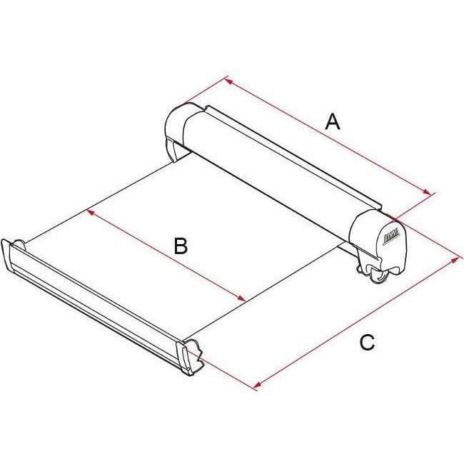 Fiamma F45 S Winch Awning Wind Out 400 Polar White Case Evergreen Fabric Fiamma - Dynamic Drive